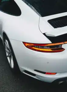 the trunk area of a Porsche 911 car after getting cleaned up