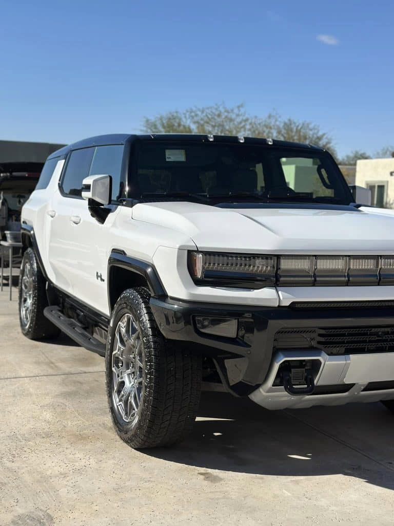 Hummer EV after receiving a mobile detailing at a customers home in La Jolla