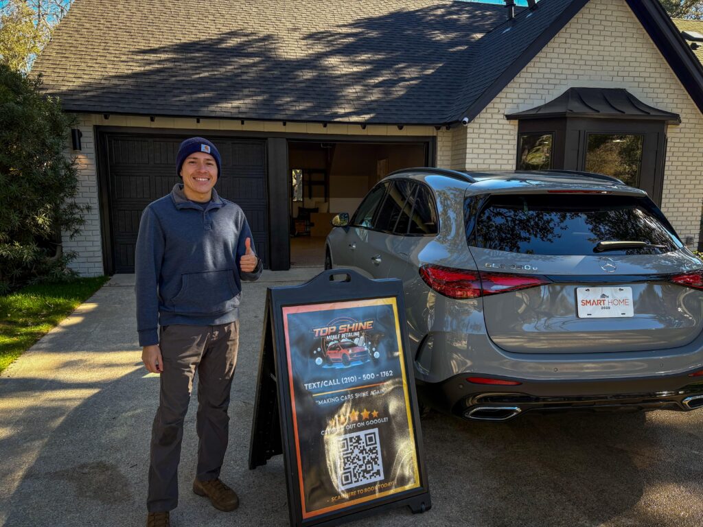 Chris, owner and operator of TopShine Mobile Detailing