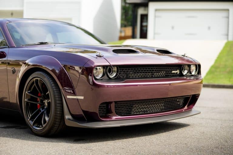 Challenger car after ceramic coating application
